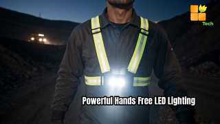جلیقه نوری انعکاسی LED | لامپ جعبه ایمنی کار قابل شارژ USB برای ساخت و ساز معدن Ni