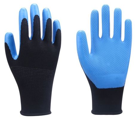 خرید دستکش های ضد لغزش با پوشش 10 گج Eco-Latex با پوشش پلی استری بی درهم برای ایمنی و راحتی تولید آنلاین