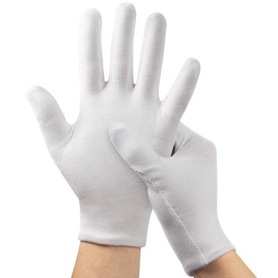 خرید دستکش نخی دستی منظره M- XXL قابل شستشو برای بازرسی کار سفید تولید آنلاین