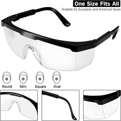 خرید عینک ایمنی یونیسکس Clear Eye Protection عینک ایمنی ضد خش و ضد مه تولید آنلاین