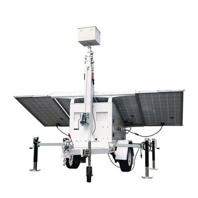 خرید قدرت بار 1KW قدرتمند چراغ برج خورشیدی LED با 6 متر استخر هیدرولیک و عملکرد صفر سر و صدا تولید آنلاین