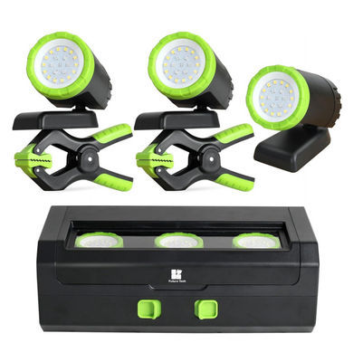 خرید 3-پاک 360 ° چرخش چراغ LED کار با 650 لومن روشنایی و باتری USB قابل شارژ برای کمپینگ تولید آنلاین