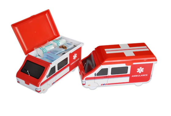 خرید Outdoor Ambulance-Shaped First Aid Kit with Custom Logo – Ideal for Medical & Emergency Use تولید آنلاین