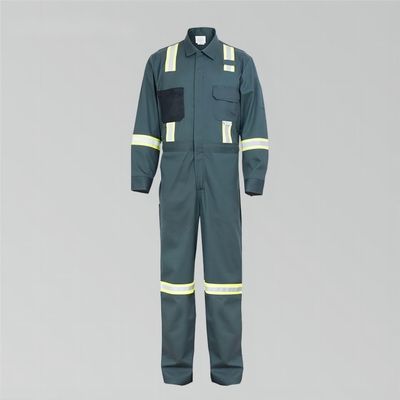 قیمت خوب 88٪ پنبه 12٪ نایلون لباس ایمنی NFPA 70E و 2112 گواهی شده با نوار بازتاب 360 ° آنلاین