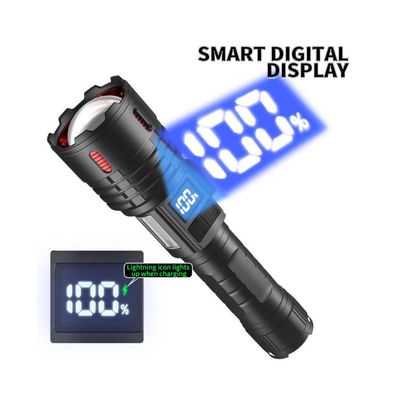 قیمت خوب چراغ قوه 1500-1600 لومن LED با USB نوع C قابل شارژ و زوم تلسکوپی برای کمپینگ پیاده روی در فضای باز آنلاین